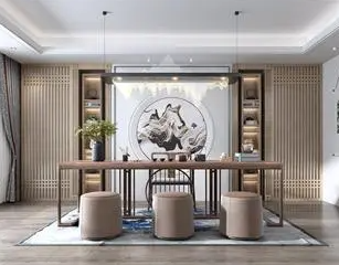 东丽新中式风格茶室如何规划设计